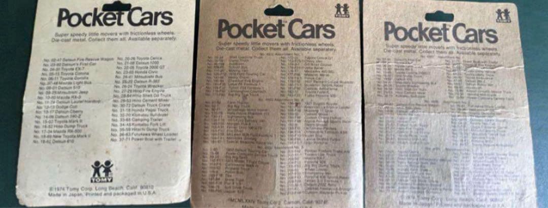 トミカ 建設車 Pocket Cars 3種セット