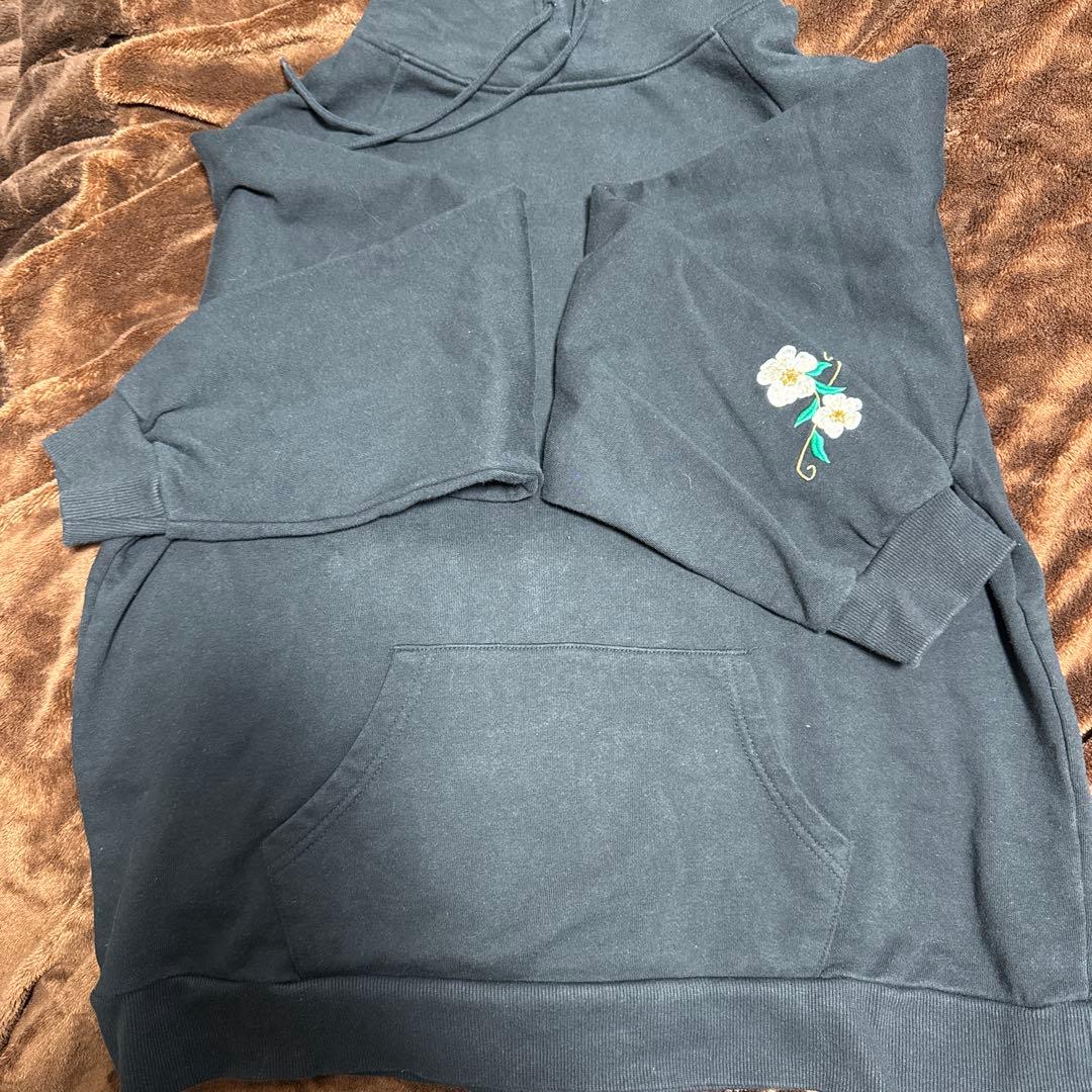 ハーモニー XLミセス パーカー フーディー 黒