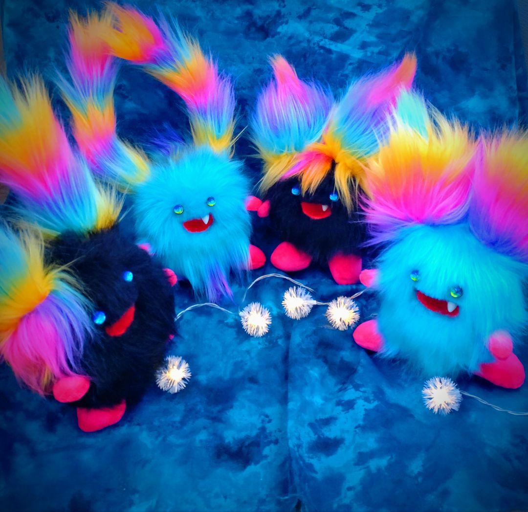 まんまるんモンスター♥人形 アートドールおばけ幻獣 ハンドメイドぬいぐるみ