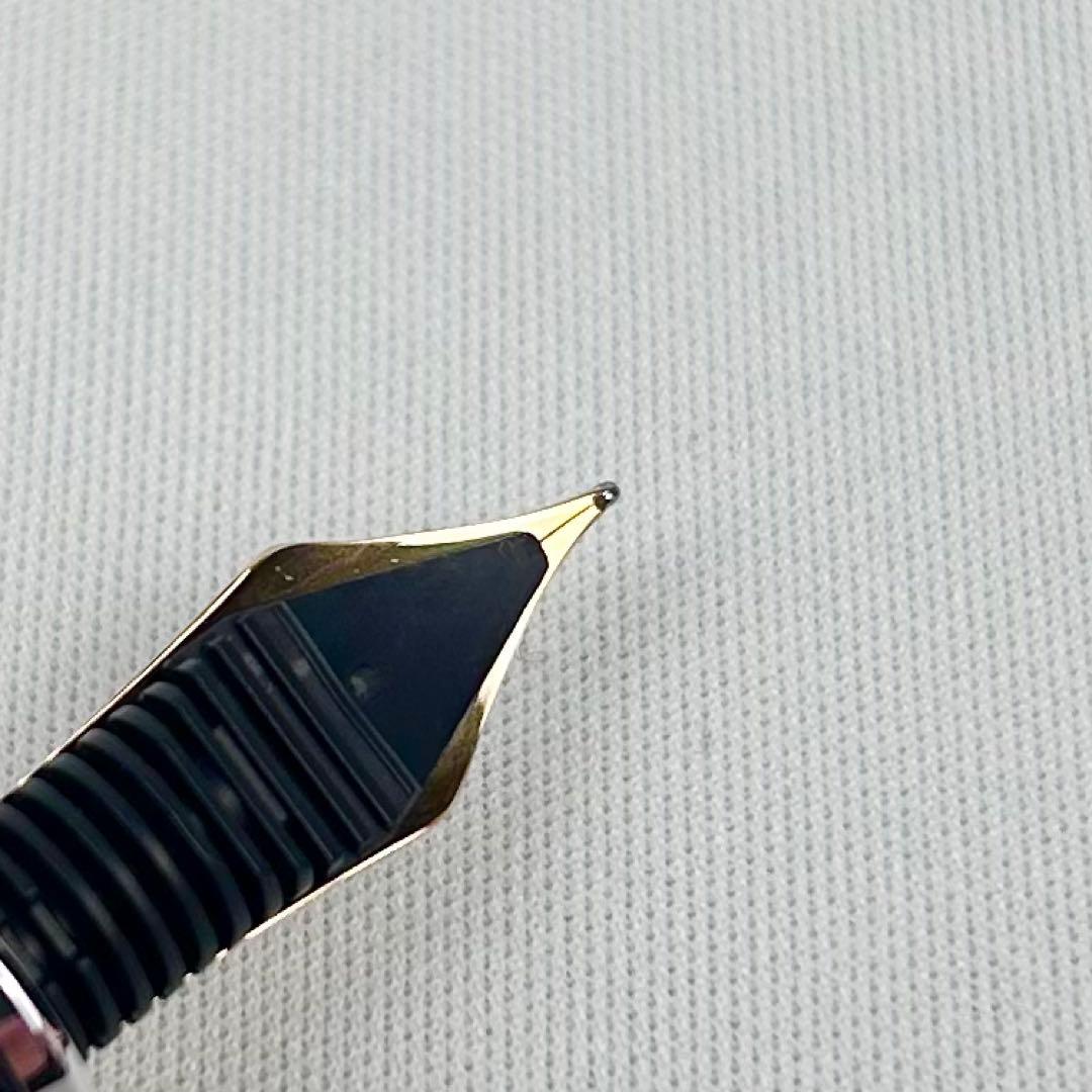 【未使用】プラチナ万年筆 PLATINUM プレジデント k18 ブラック M