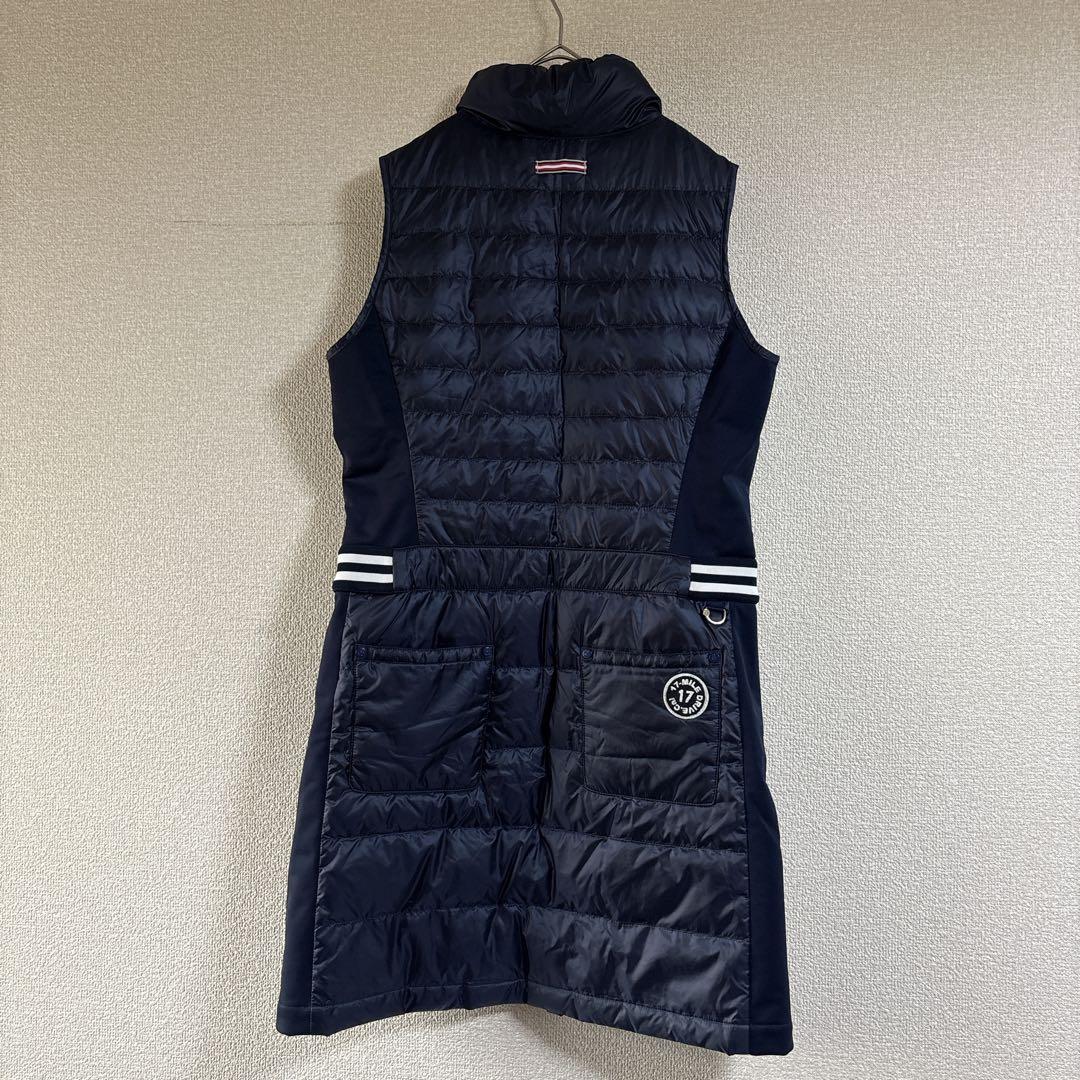 Munsingwear ダウン　ノースリーブワンピース ゴルフウェア　ネイビー