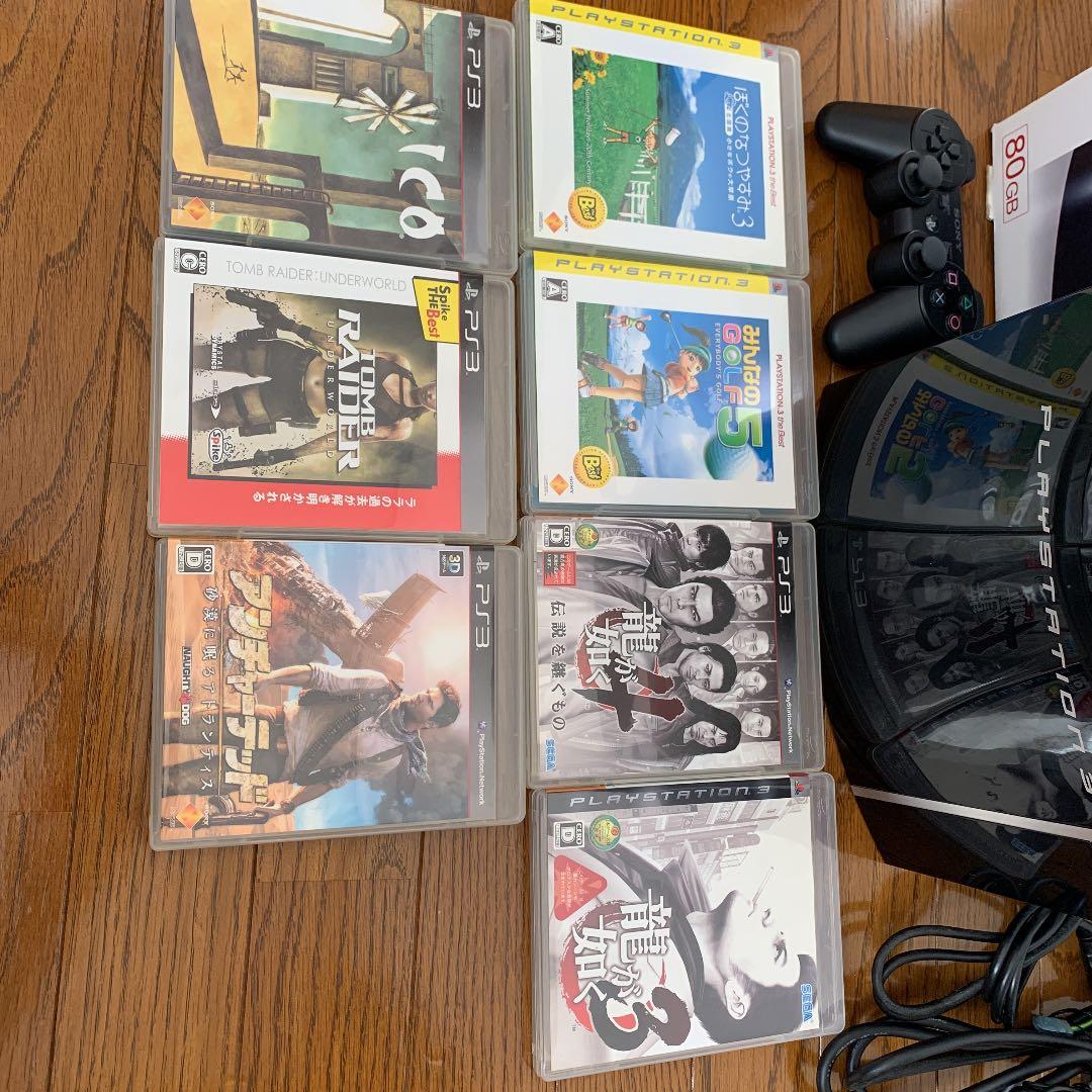 SONY PlayStation3 CECHL00 ソフト7本セット