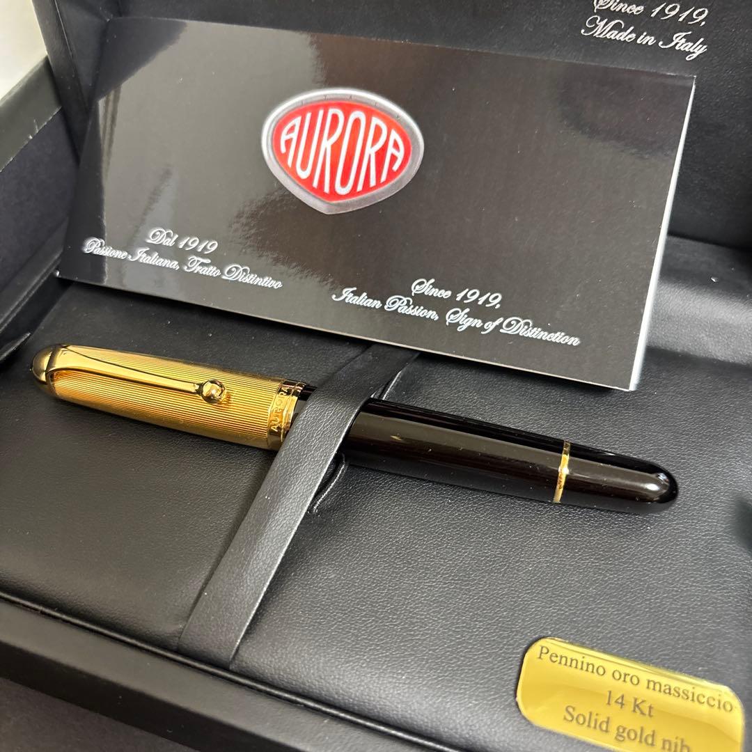 実質未使用 アウロラ 万年筆88 クラシック　F