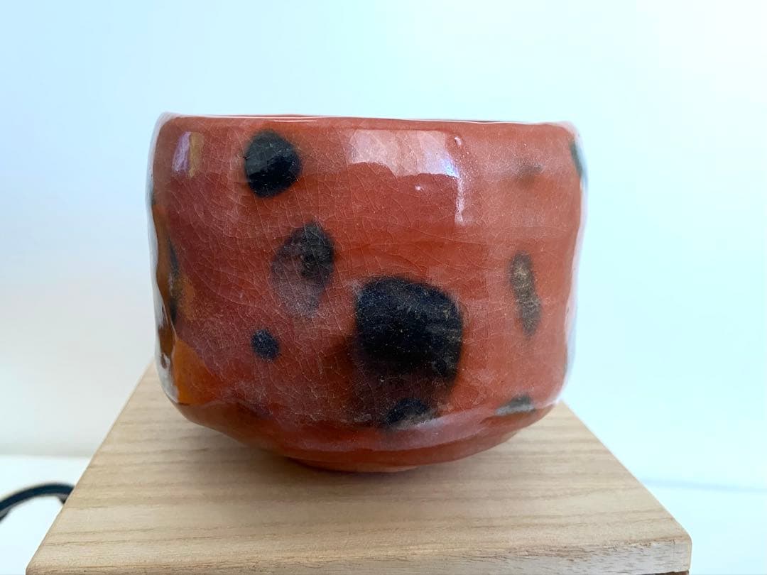 佐々木昭楽作　赤楽　赤茶碗　覚入写し