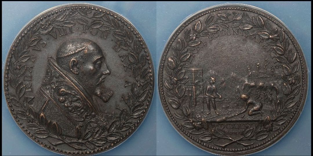 廉価出品❗️ウルバヌス8世 ブロンズメダル　特大スラブ入り