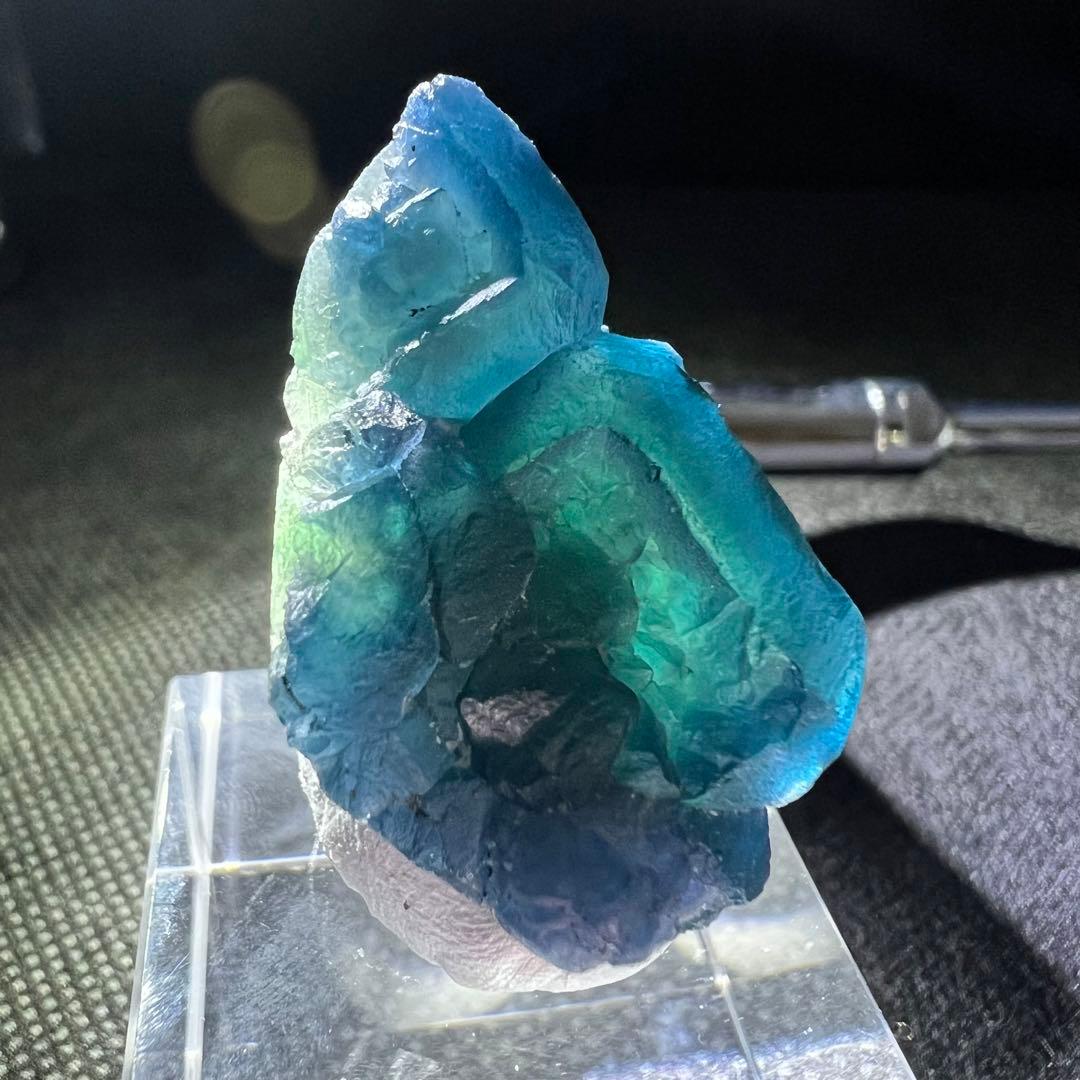 内モンゴル　「青色」「納戸色」「若竹色」グラデーションフローライト