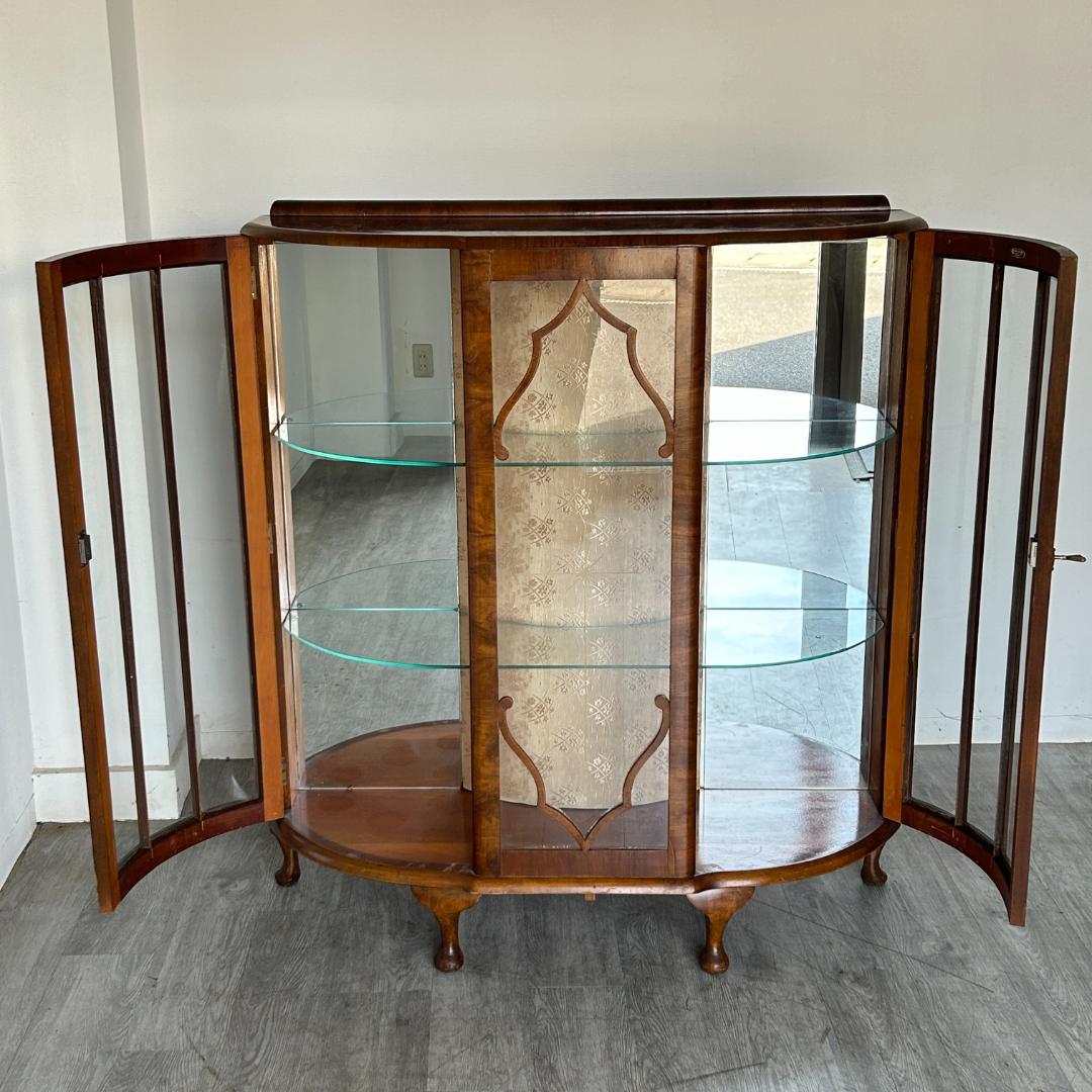 イギリス アンティーク家具 ディスプレイ キャビネット 1930年頃 778A