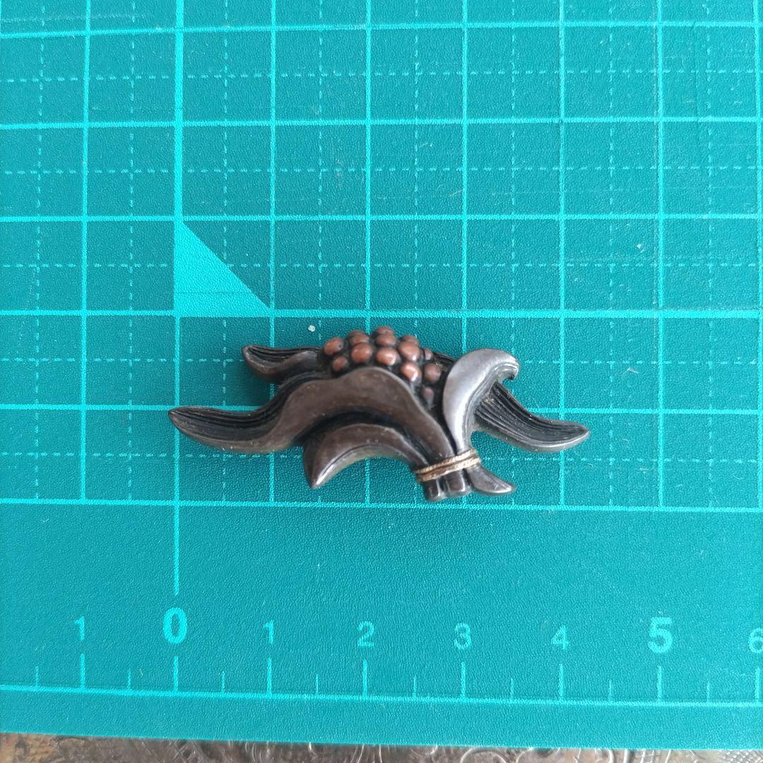 時代 前金具 在銘 万年青 アンティーク