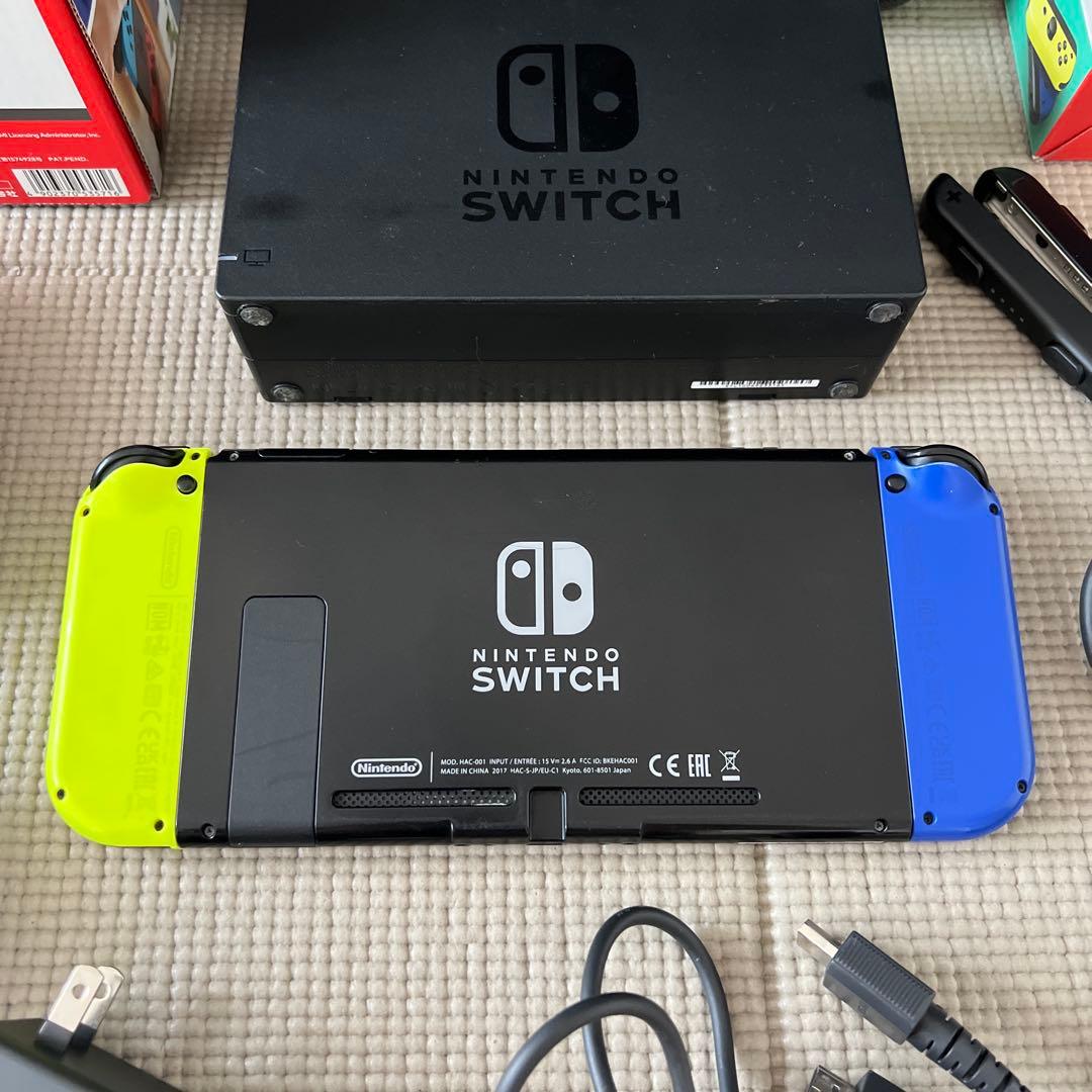 【Nintendo Switch 本体 セット】&【マリオカート用ハンドル付】