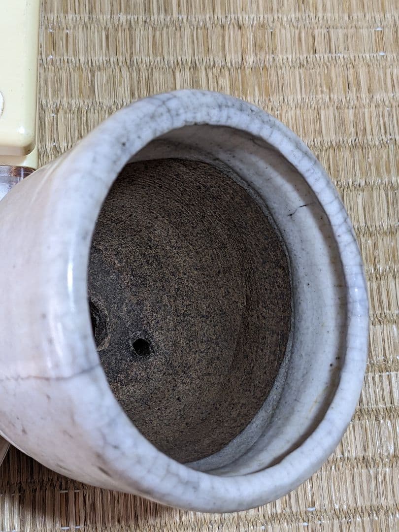 ♦小品盆栽鉢 侘助造 白泥 ミニ盆栽鉢 古美術 骨董品