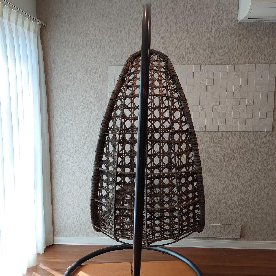 ＜引取り限定＞ハンギングチェア　ハンモック　スウィング　クッション付き