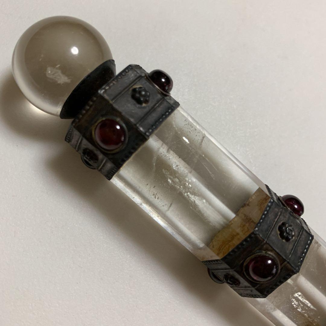 水晶 ヒーリングワンド 魔法の杖 アンティーク