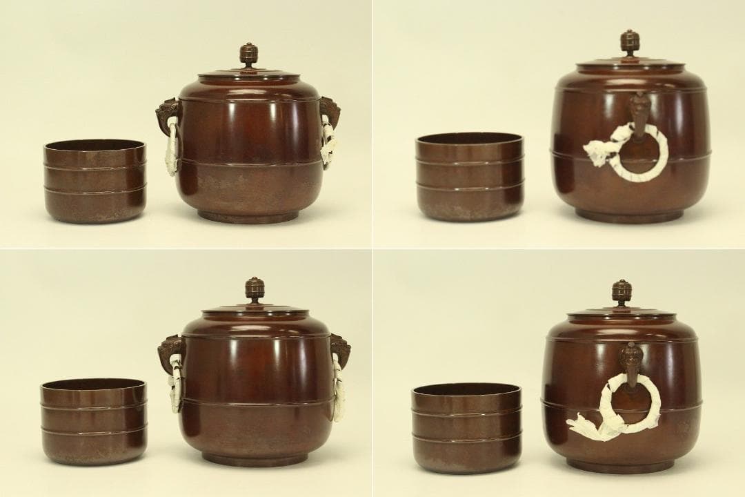 茶道具 鋳銅 台子皆具 一揃 一ノ瀬宗和造 共箱(A682)