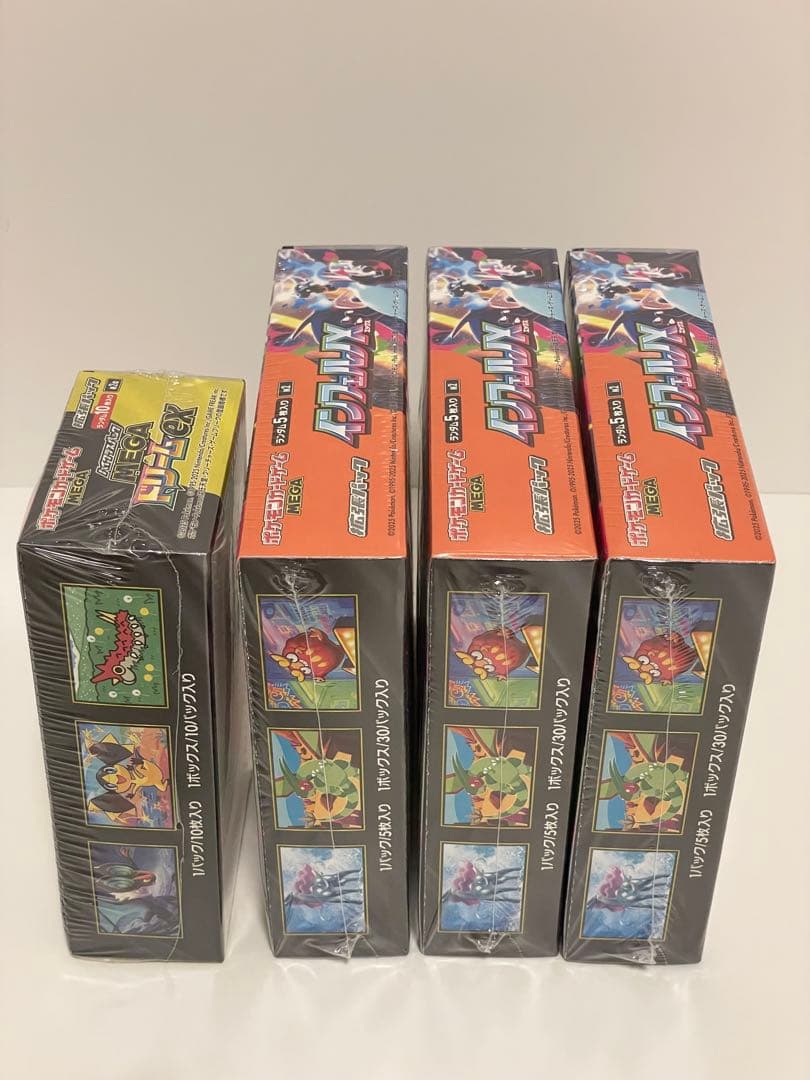 ポケモンカード インフェルノX MEGAドリームex シュリンク付き 4BOX