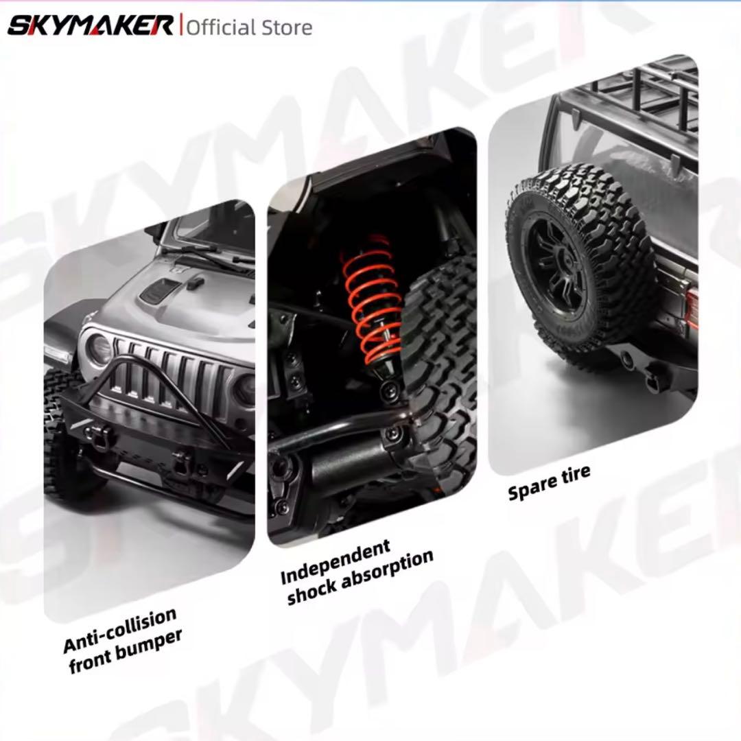 MN128 1/12スケール 4WD RCカー、オレンジ,クローラーラジコン