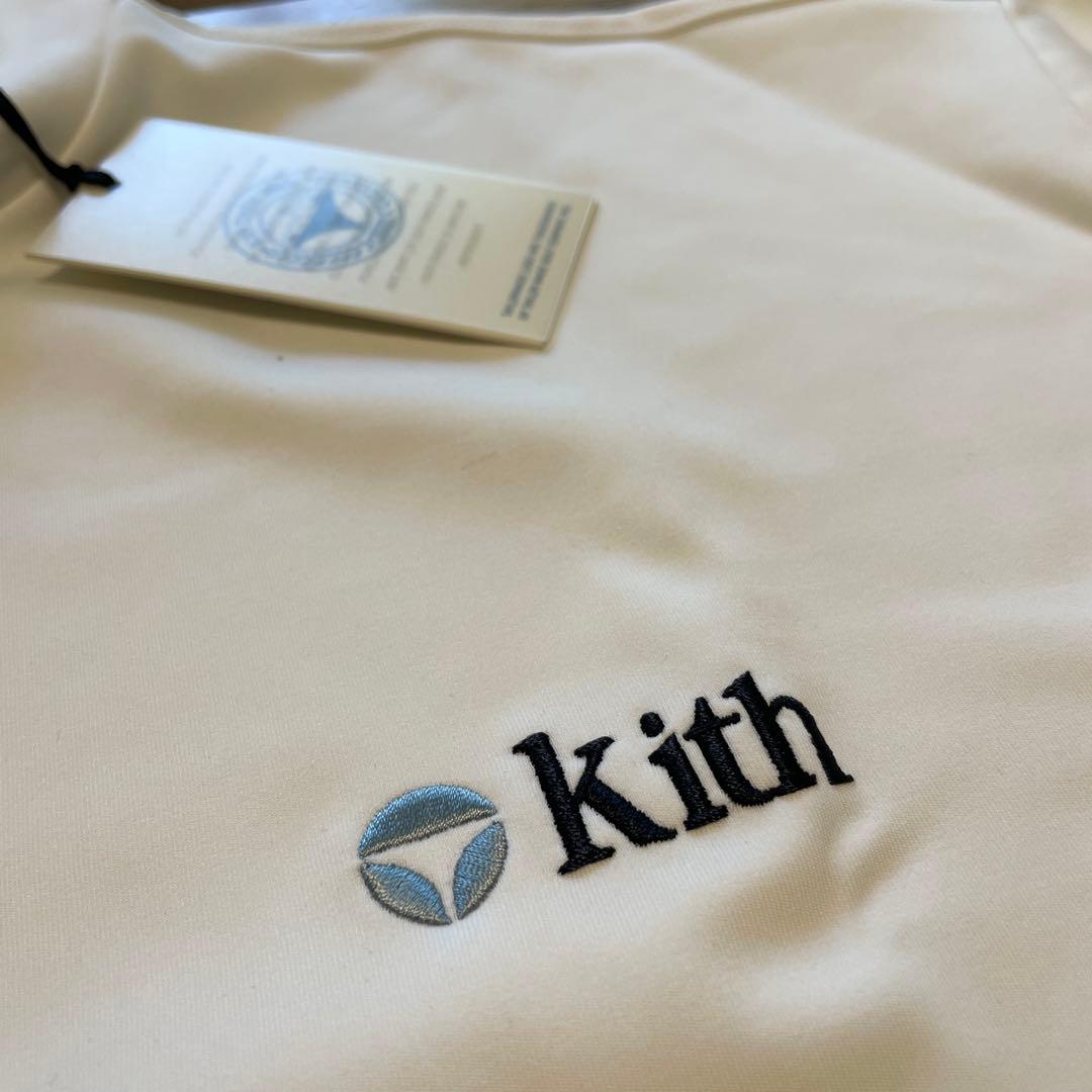 新品未使用タグ付　kith Taylormade モックネックロングシャツ　白