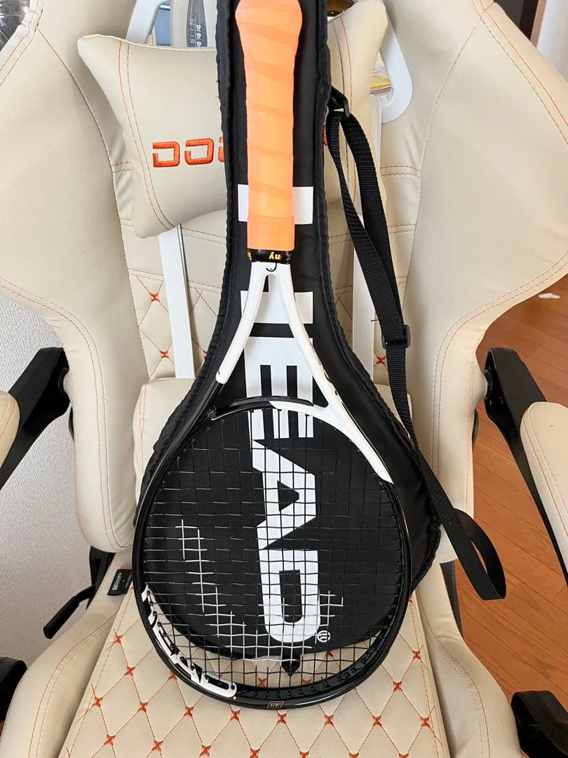 HEAD 硬式テニスラケット ホワイト/ブラック【ケース付き】