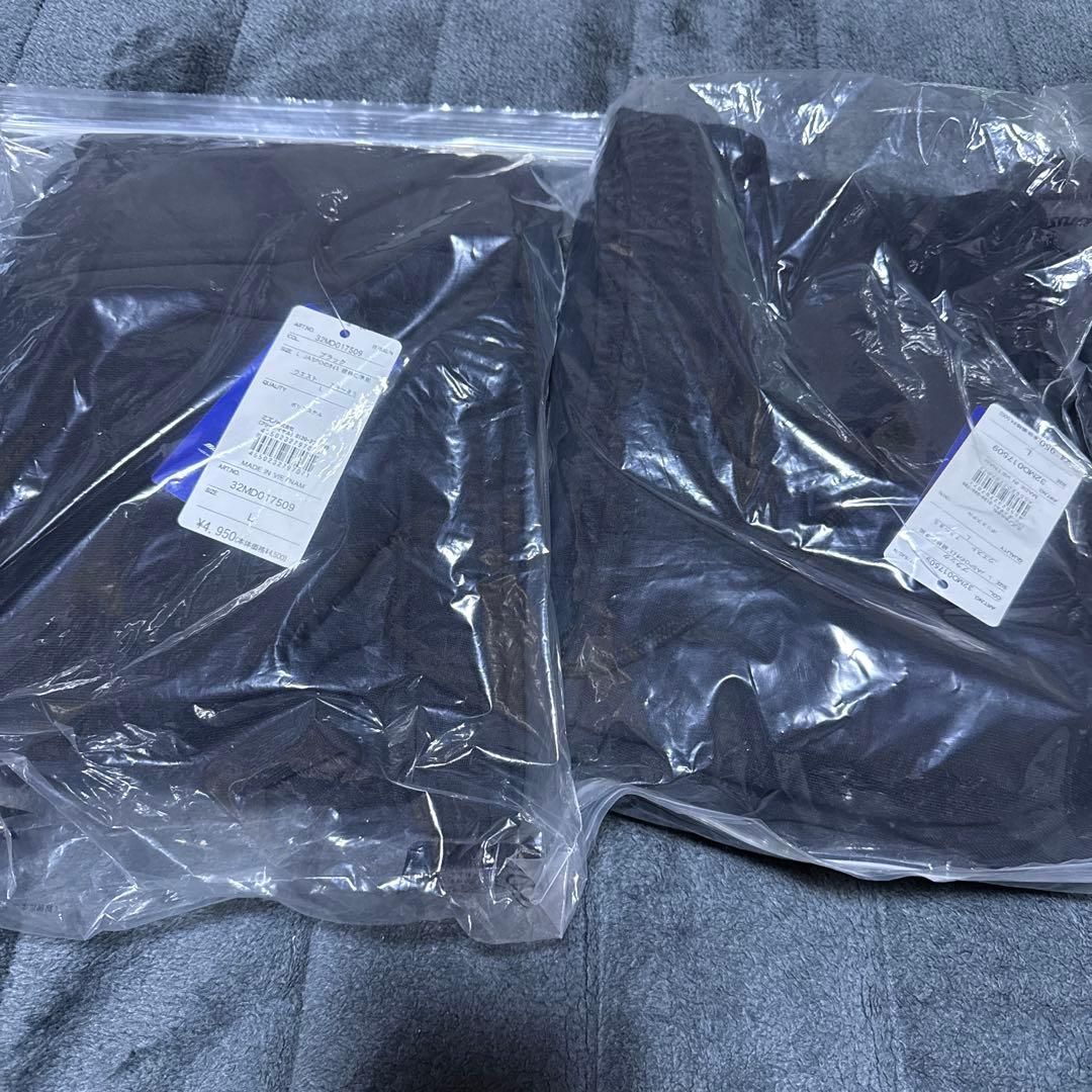 テニスウェア 黒 3点セット スウェット