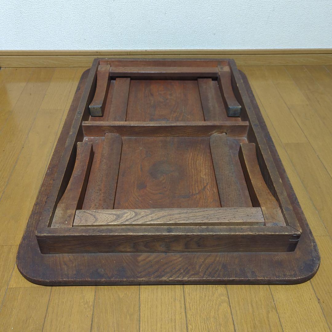 木製テーブル　無垢　古民家　昭和レトロ