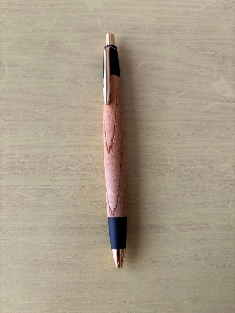 ボナンペン　欅　シャーペン　真鍮金具