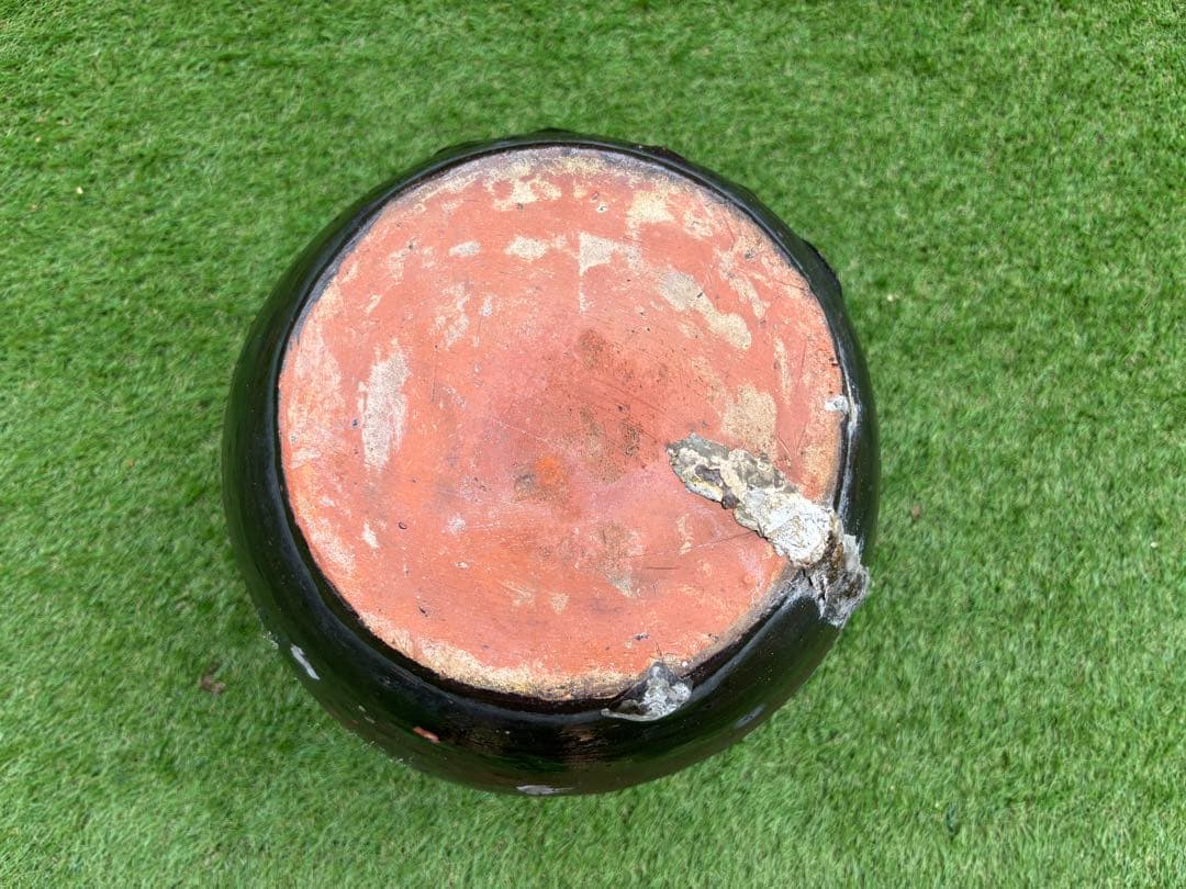 【沖縄/やちむん/希少】荒焼（あらやち）　特大サイズ約48cm