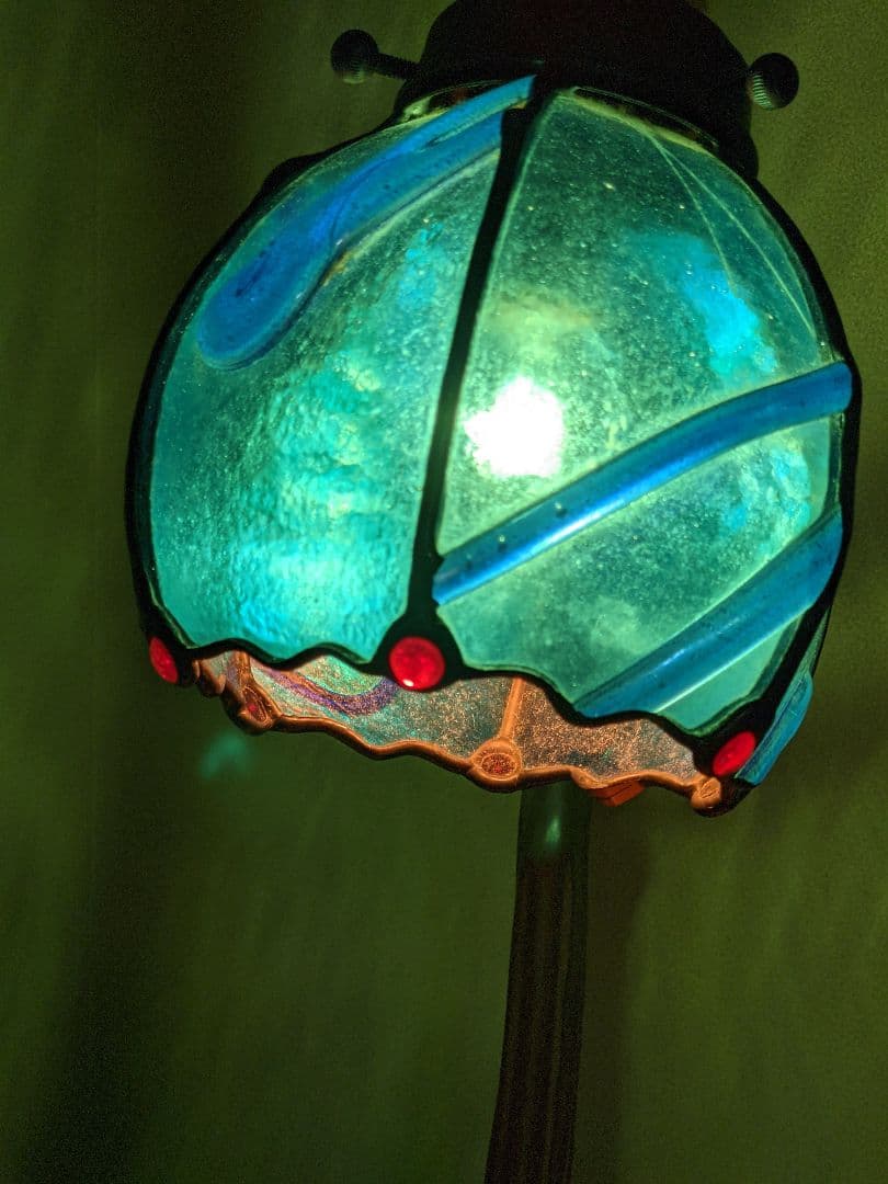 ⭐照明 西洋アンティーク アールヌーボー エナメルガラス 骨董品コレクション