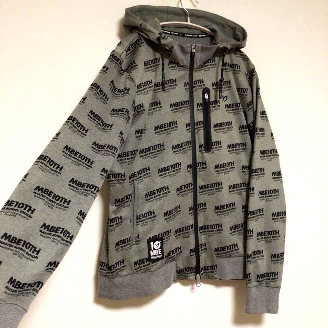 マスターバニーエディション MBE10TH ジップアップパーカー 灰 2