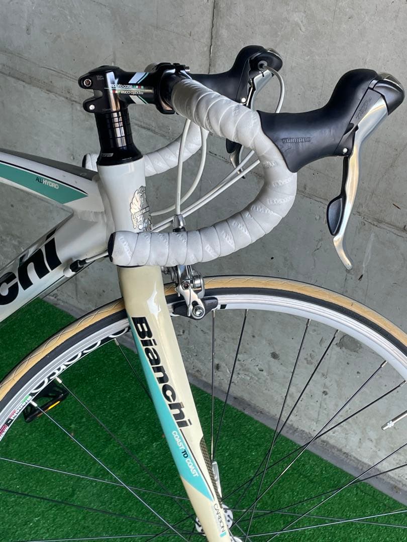 Bianchi \"ビアンキ\"NIRONE 7 ホワイト/ミント　サイズ44cm