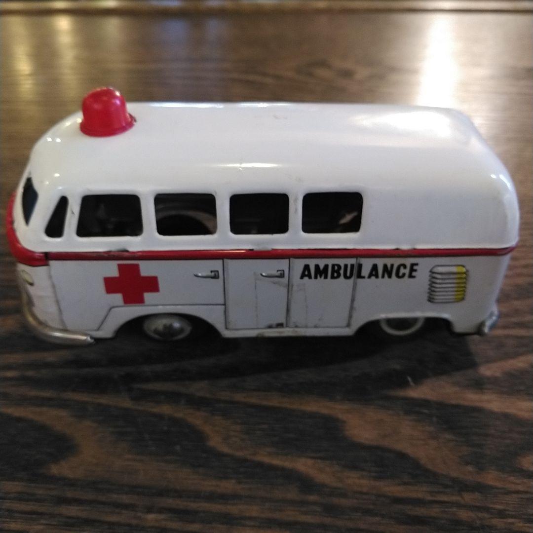 VW VOLKSWAGEN MADE IN JAPAN ブリキ救急車 美品