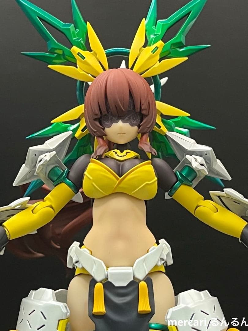 メガミデバイス　皇巫アマテラス日蝕　アメノウズメ 陽光カラー 塗装完成品