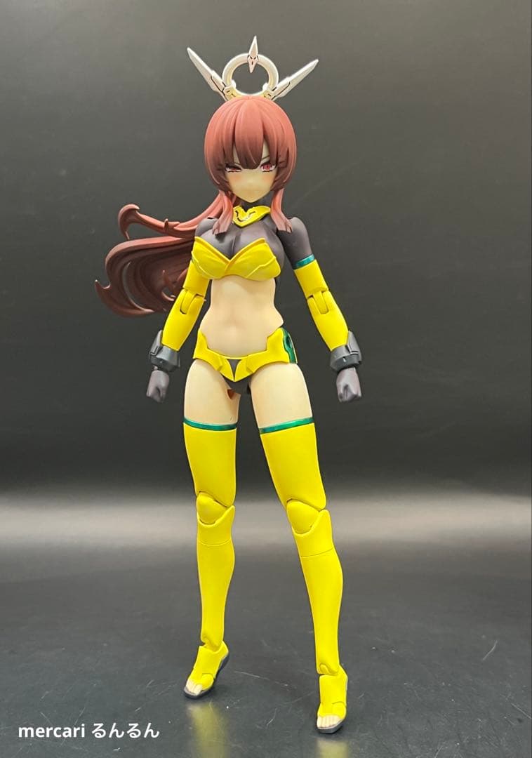 メガミデバイス　皇巫アマテラス日蝕　アメノウズメ 陽光カラー 塗装完成品