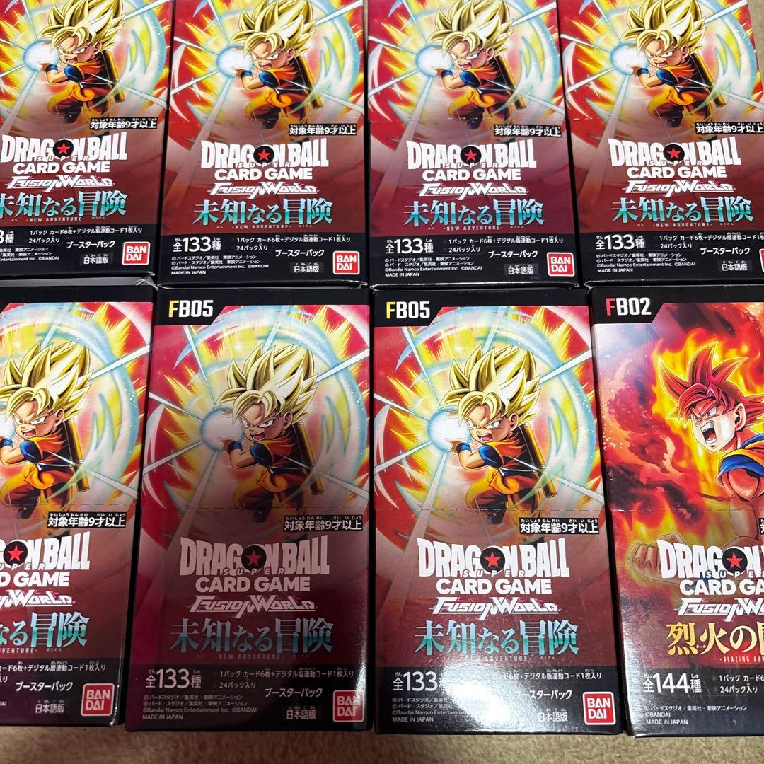 カードゲーム フュージョンワールド 未知なる冒険　9BOX 烈火の闘気　2BOX