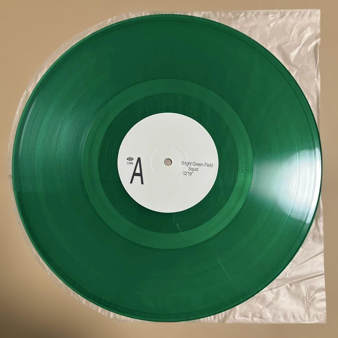 SQUID BRIGHT GREEN FIELD クリアグリーン レコード