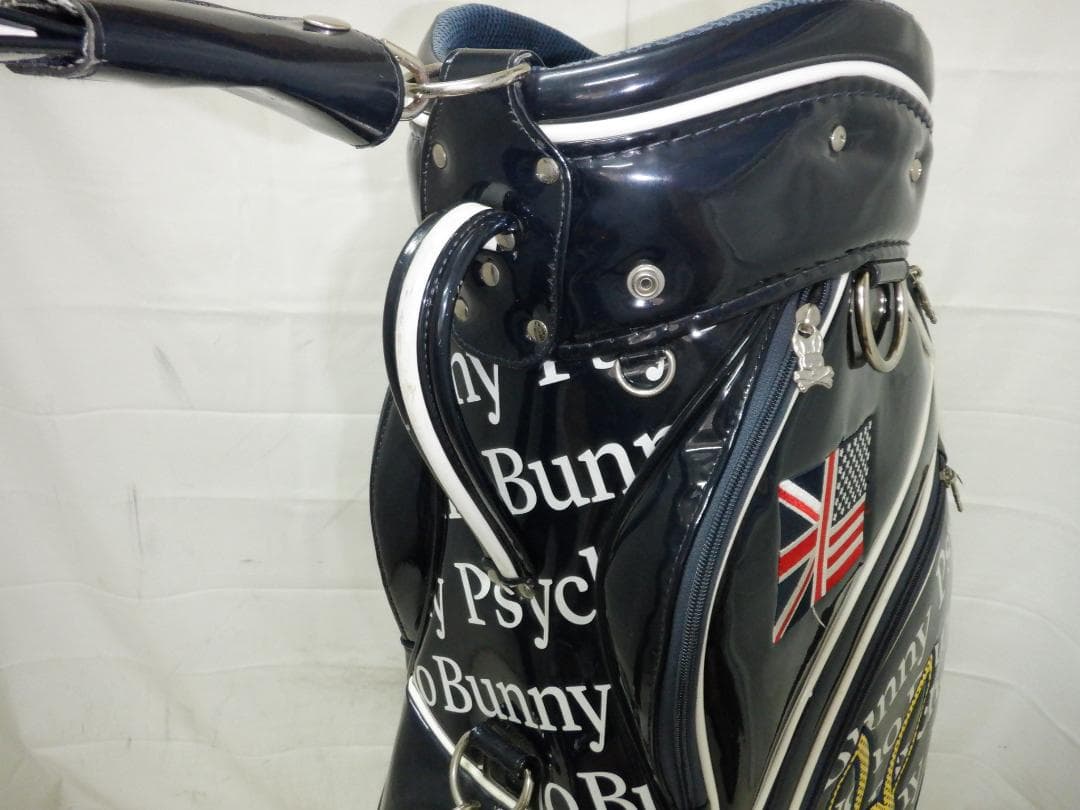 サイコバニー★Psycho Bunny★9.5型★エナメル★良品★スタッフ★NV