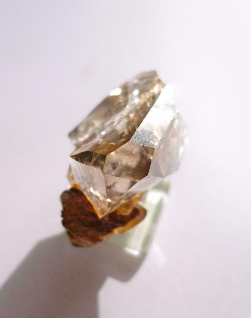 スモーキー クォーツ ハ―キマ―ダイヤモンド 水晶 鉱物標本
