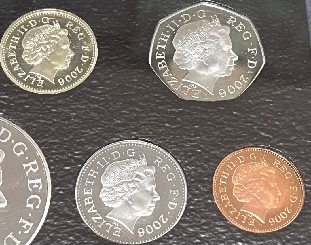 2006年 イギリス 13枚 プルーフ硬貨セット 箱付