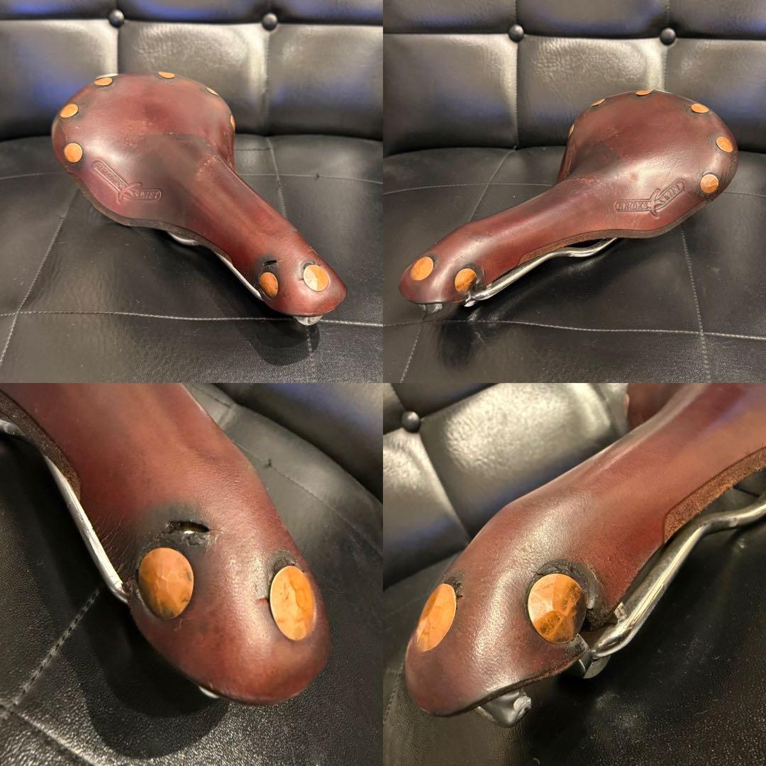 BROOKS ブルックス　レザーサドル　ブラウン茶