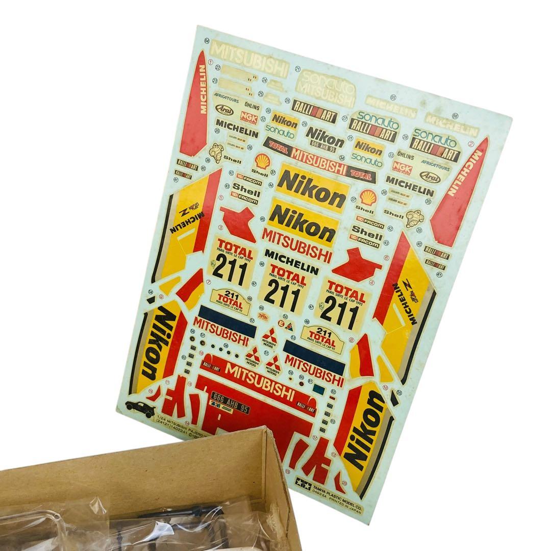 絶版 タミヤ 1/24 三菱 パジェロ 1992年 パリ・ルカップ優勝車