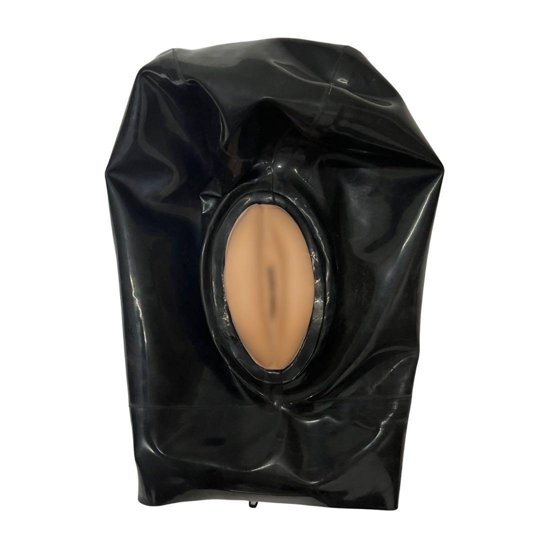 マイクロドットホール ラバーマスク 全頭マスク ブラック ラテックス