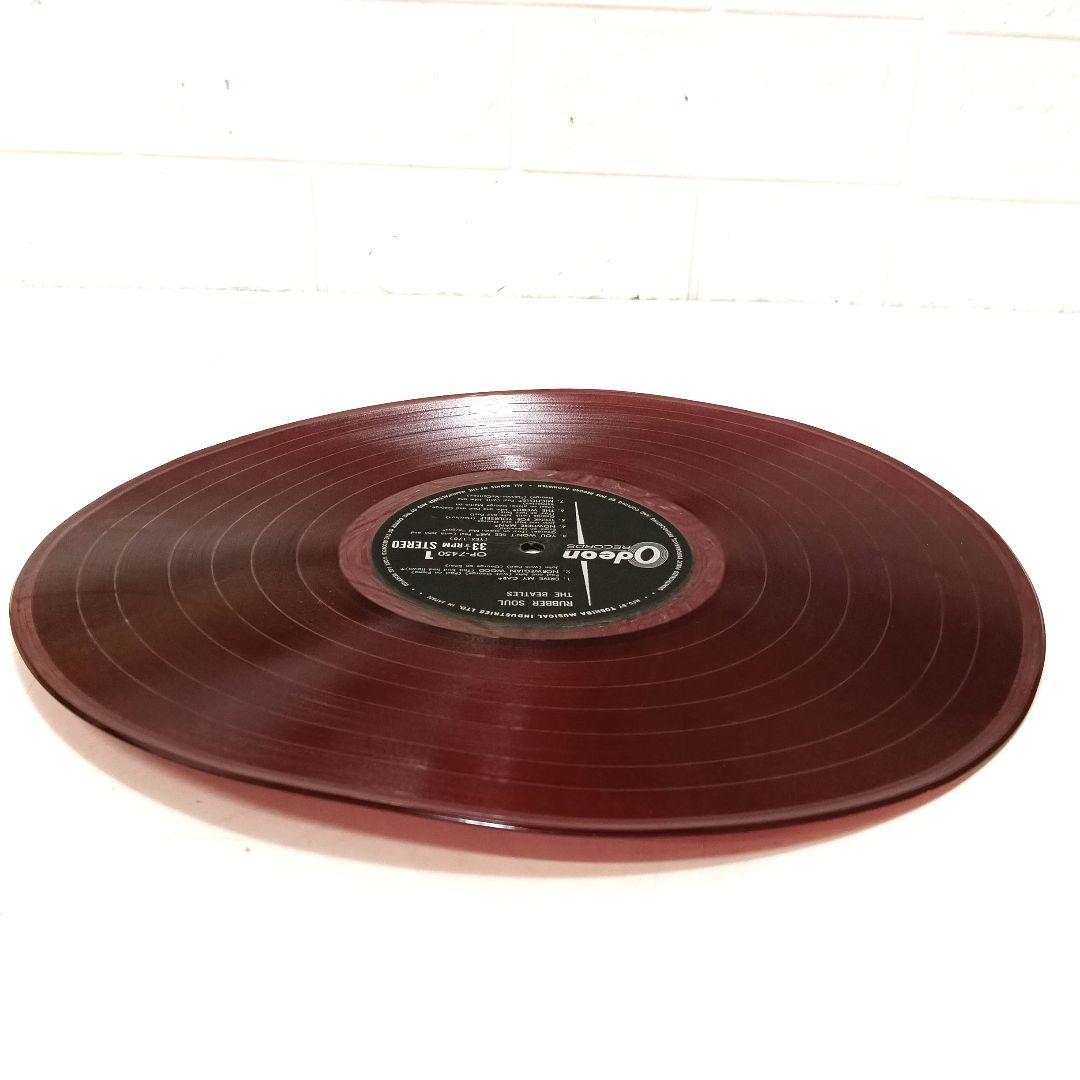 12-9-4ビートルズ Odeon ラバー・ソウル OP-7450 赤盤レコード