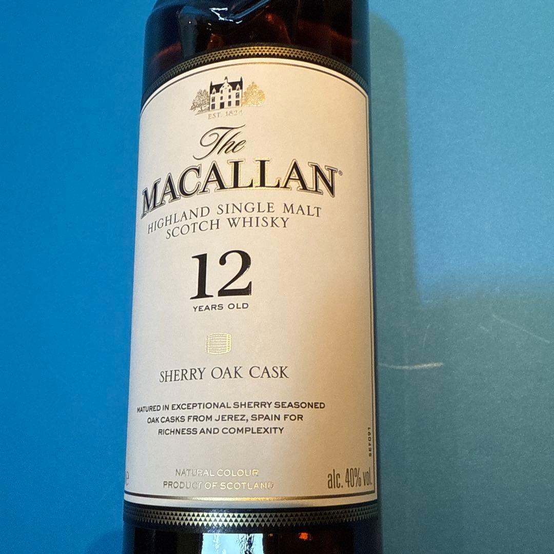 マッカラン12年シェリーオークカスク箱付き