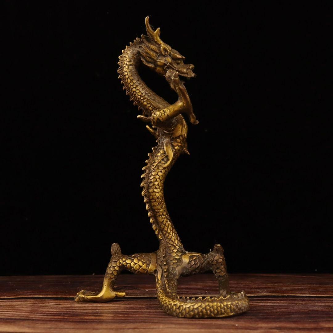 竜 五爪金竜 銅製品 装飾品 工芸品美術品 置物