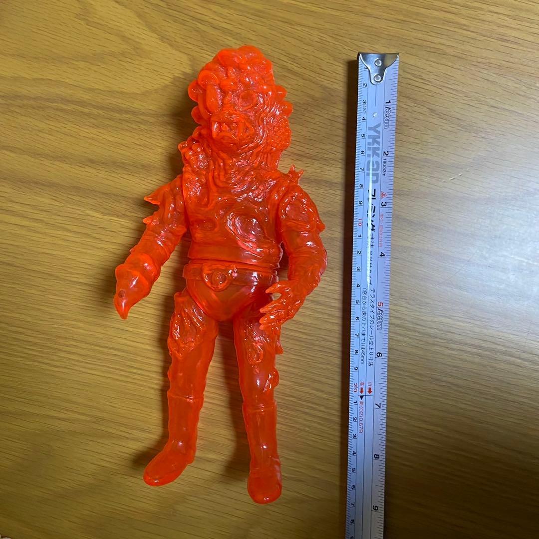 ヤモマーク　キノコ汁男 クリアオレンジ成型 未塗装 ソフビ 5415