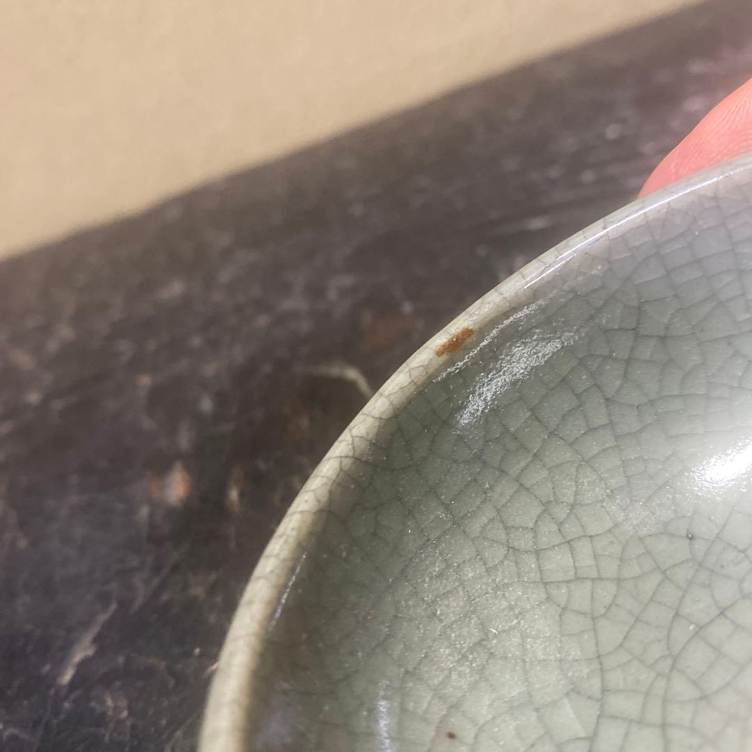 中国古玩ヒビ焼盃　7cm4cm