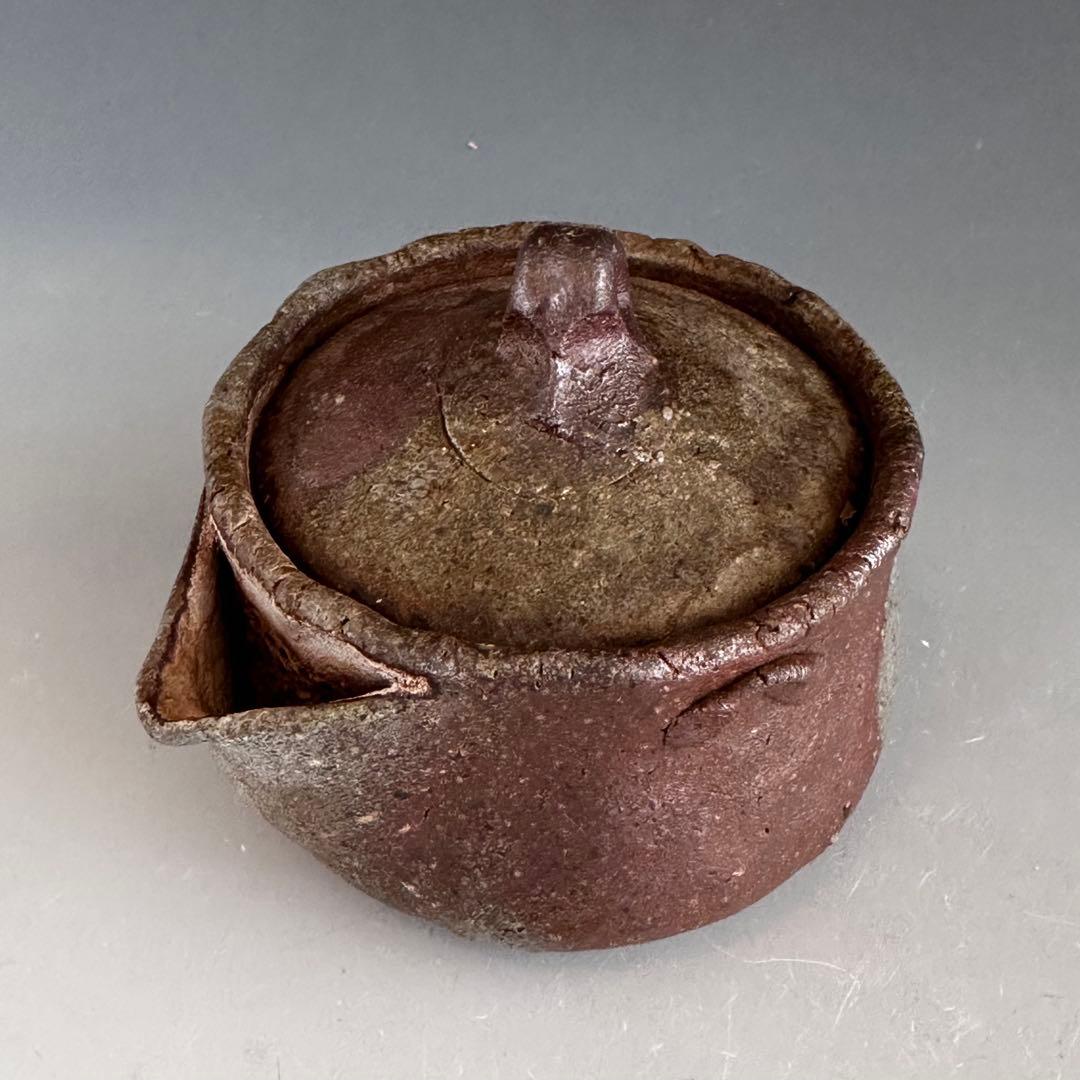 煎茶道具　備前焼　宝瓶　森宝山　陶芸　急須　骨董　アンティーク　煎茶器