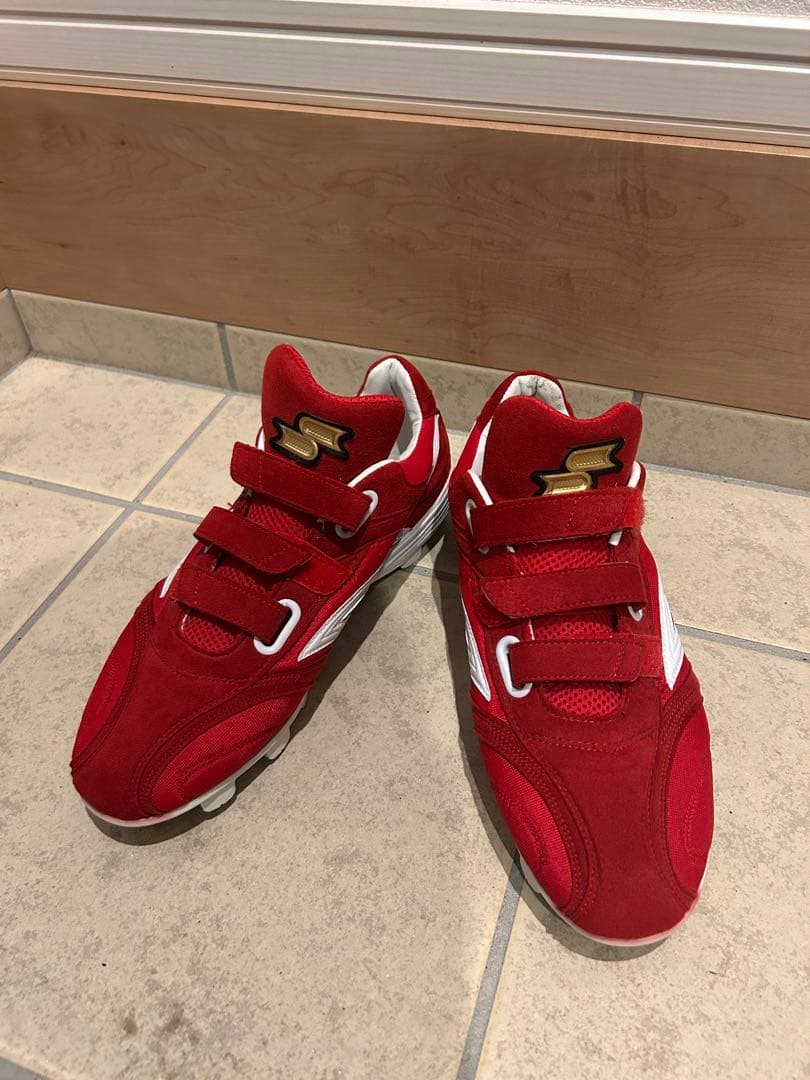 mtake様 SSK菊池モデルレッド ポイント野球スパイク 27.5