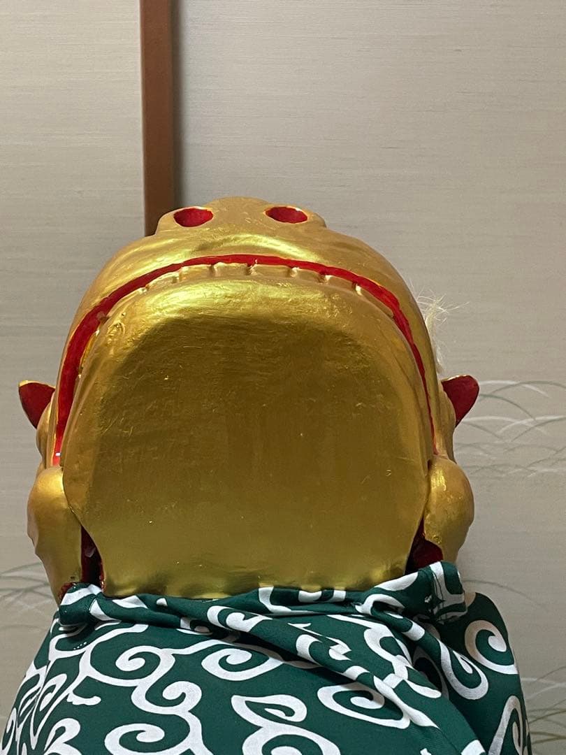 なみ　特注品　金獅子　昼神小獅子造形工房作　受注生産作品　名入れ