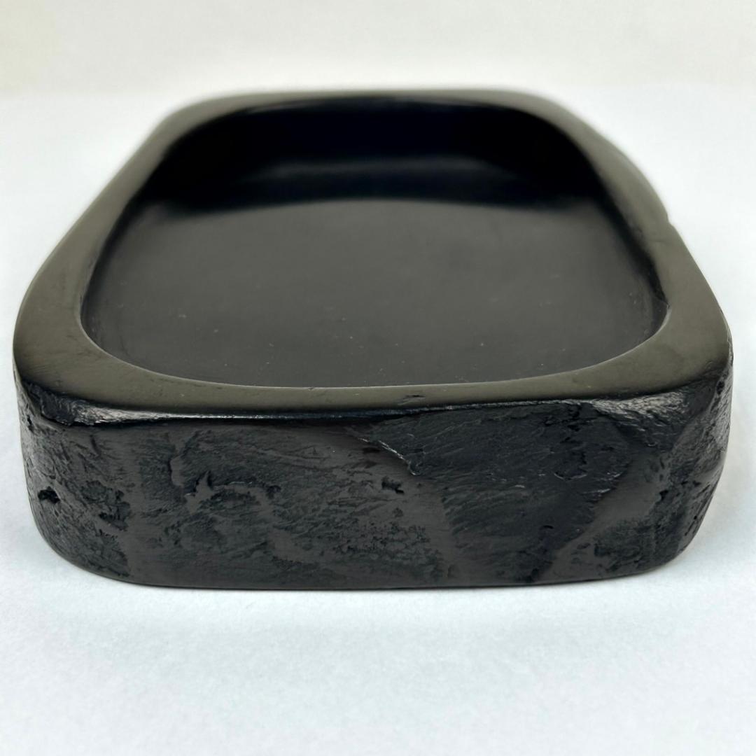 【美品　新品？】雨畑硯　峯硯堂本舗　山梨の名工　雨宮正廣（峯硯）　天然硯　共桐箱