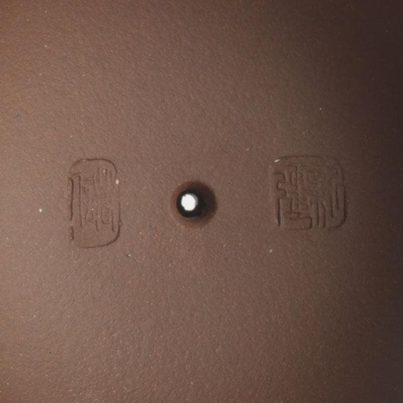 中国　紫砂　朱泥　急須　茶壷　在銘　V　9605