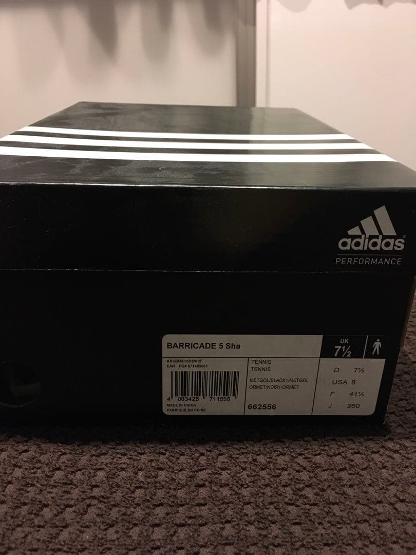 adidas BARRICADE 5 ジョコビッチ限定モデル